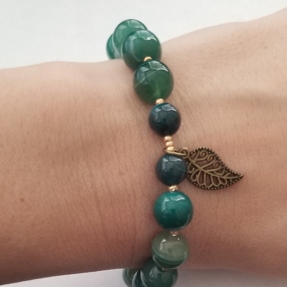 Green Onyx bracelet - Picture 2 of 2